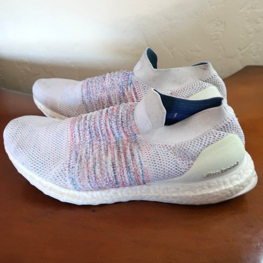 Adidas Ultraboost Laceless Running Shoes Sneakers Slip On B75857 Womens Sz 9